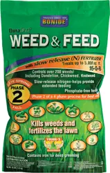 Bonide DuraTurf Weed & Feed 16-0-8 Phase 2 – Treats up to 5000 sq ft
