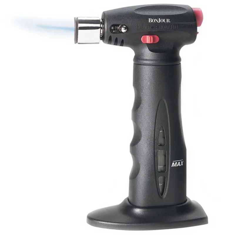 Bonjour Chef'S Torch With Fuel Gauge - Black