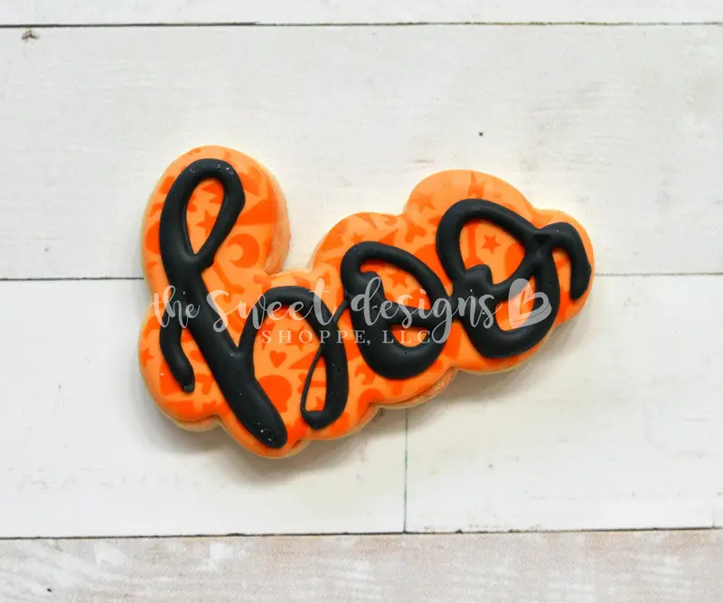 Boo Hand Lettering - Cookie Cutter