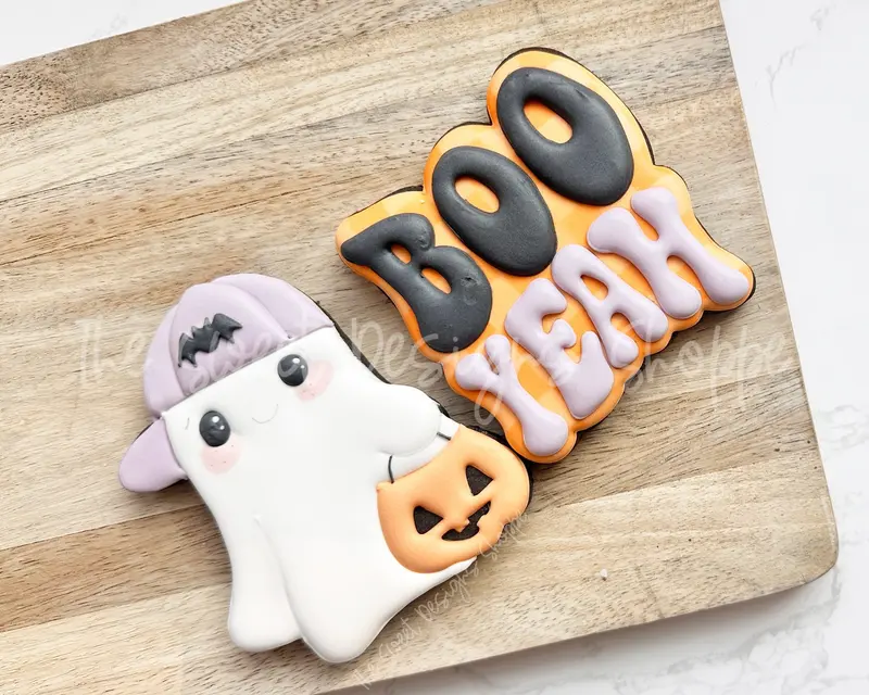 BOO YEAH & Hip Ghost Cookie Cutter Set - Set of 2 - Cookie Cutters