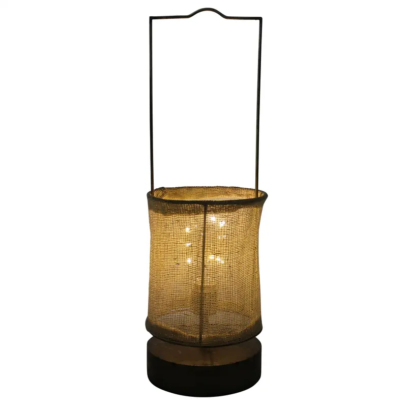 Boros Lantern with Shade, LED Set Of 2 By HomArt