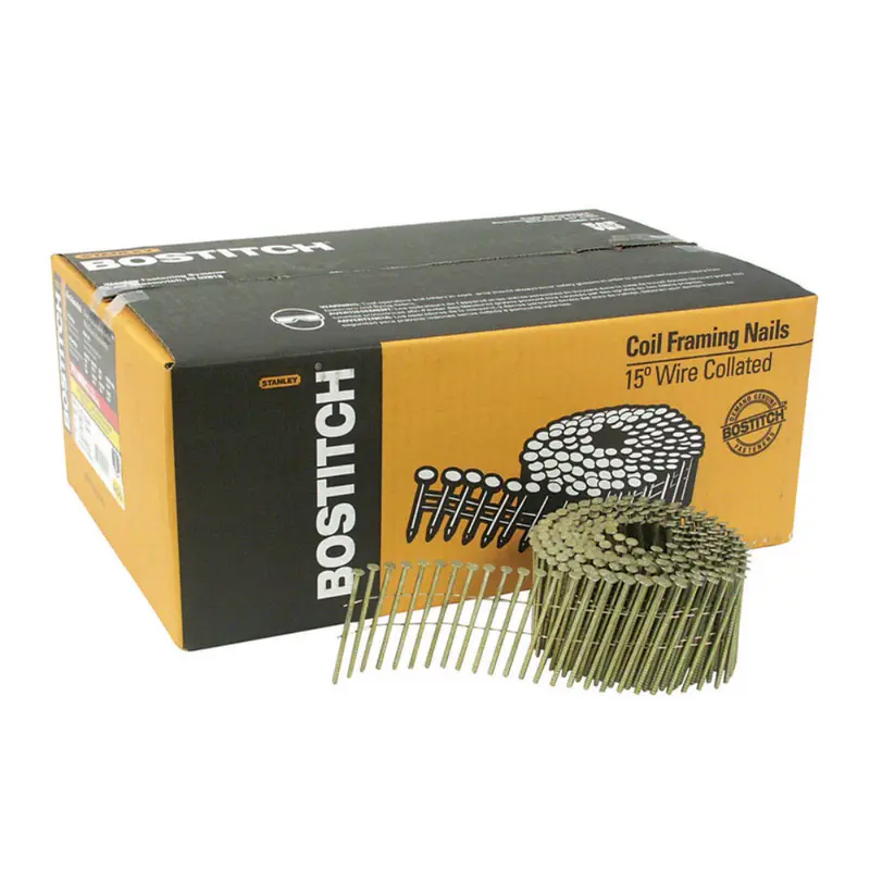 Bostitch 2-1/2 in. L X 13 Ga. Angled Coil Galvanized Framing Nails 15 deg 3600 pk - Open Box