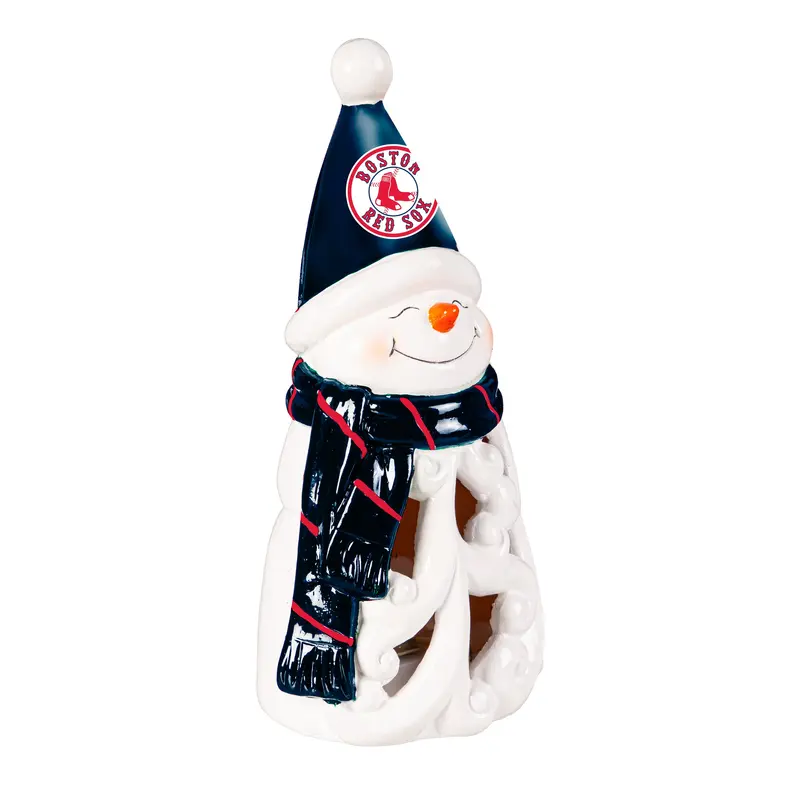 Boston Red Sox Snowman LED Statuary, 8"