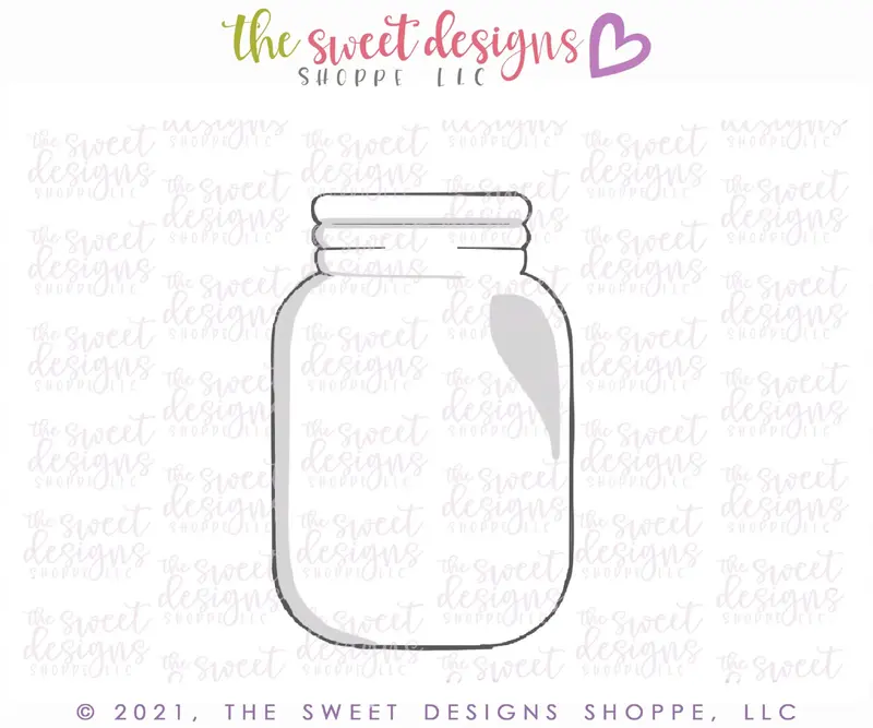 Bouquet Mason Jar - Cookie Cutter