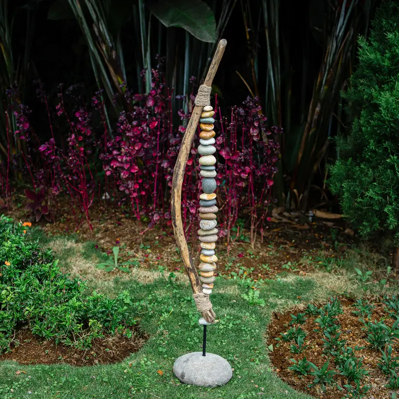 Bow Cairn Tower - Large 55"H Set of 2 By Garden Age Supply