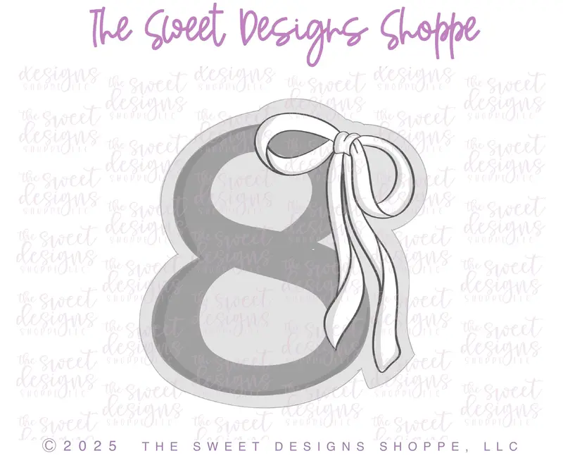 Bow-tiful Eight- Cookie Cutter