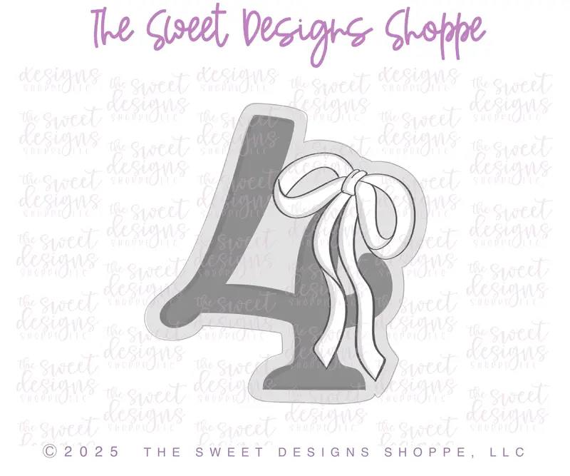 Bow-tiful Four- Cookie Cutter