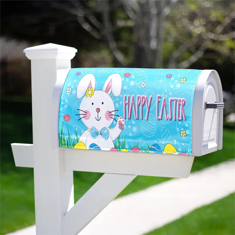 Bowtie Bunny Mailbox Cover