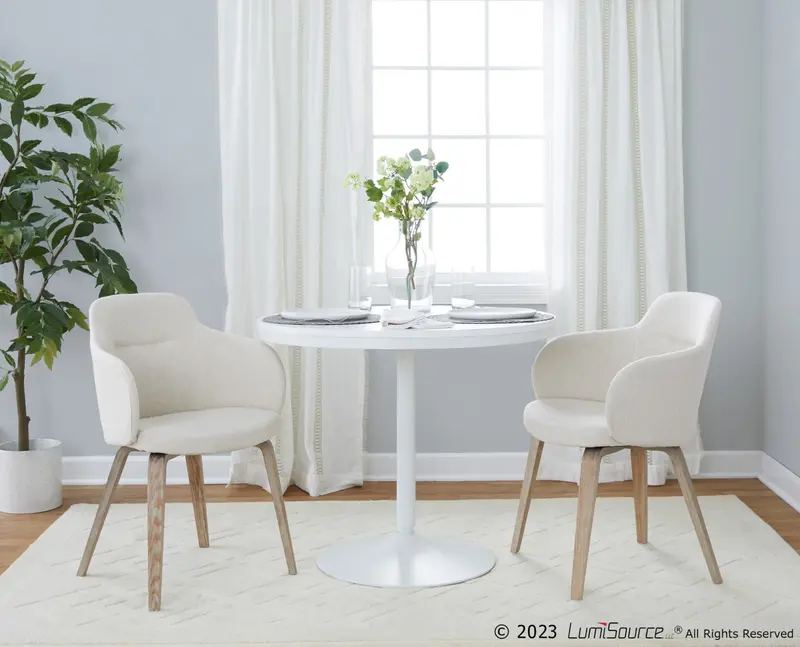 Boyne Chair - Set of 2 By LumiSource - CH-BOYNEFB-HLBW2 WWCR2