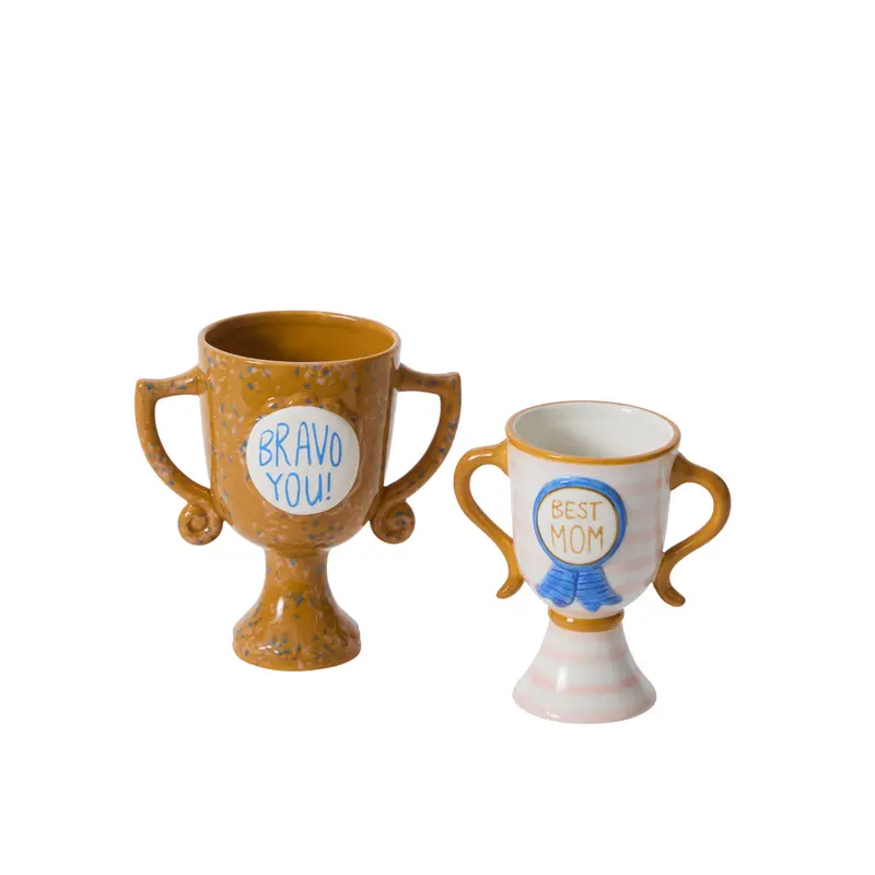 Bravo You Trophy Vase Set of 2 By Accent Decor