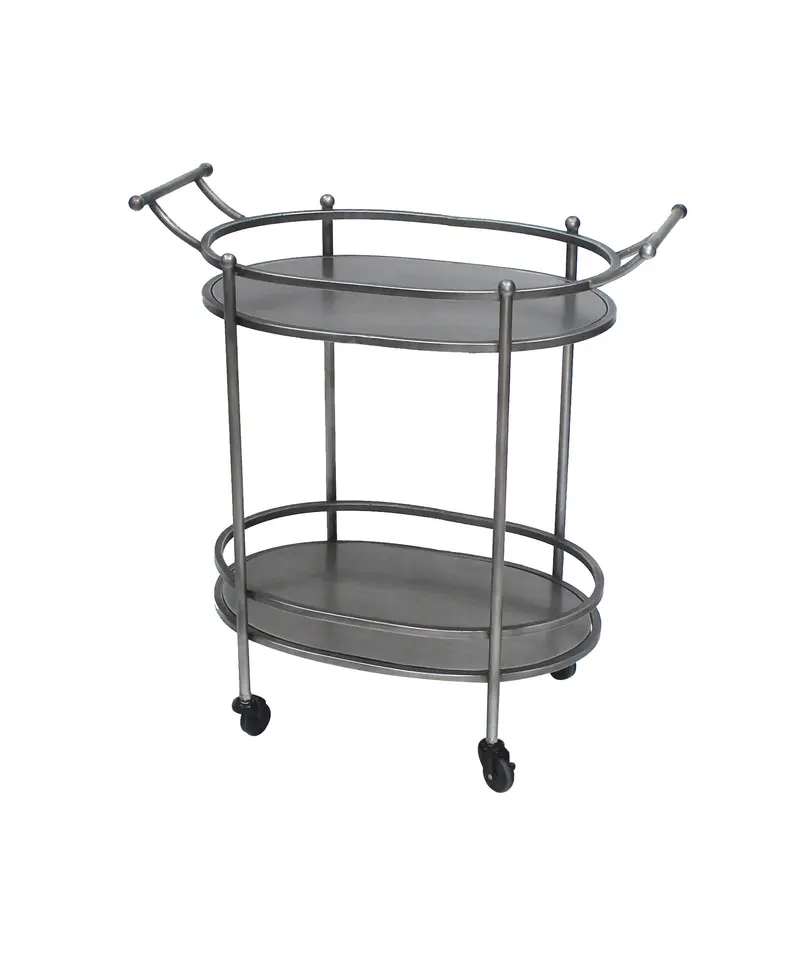 Bronze Antique Oval Service Cart By Homeroots