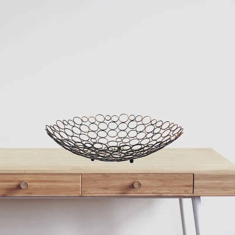 Bronze Decorative Metal Tray By Homeroots