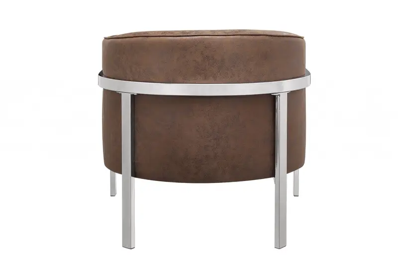 Brown Edgy Accent Chair By Homeroots