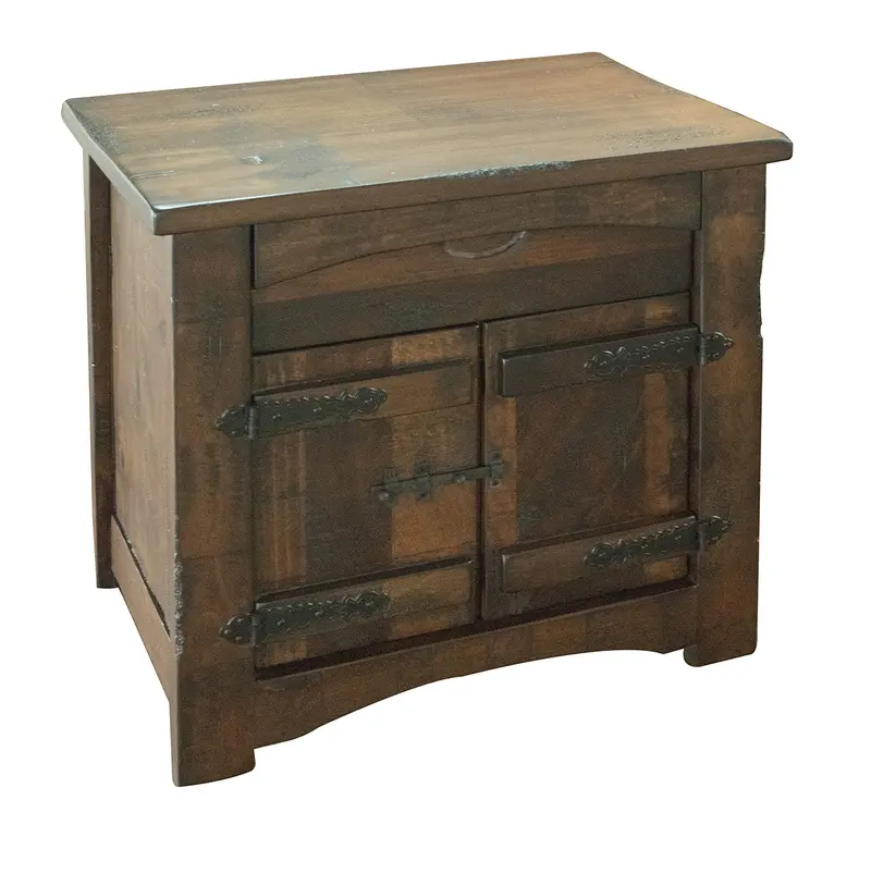 Brown One Drawer Nightstand By Homeroots