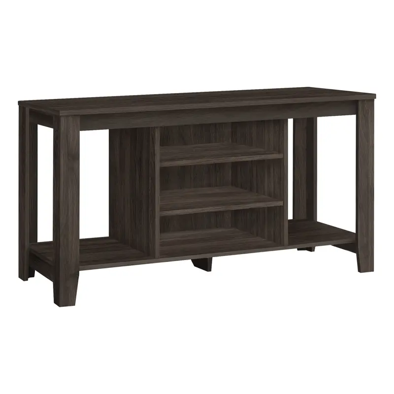 Brown Open Shelving TV Stand By Homeroots