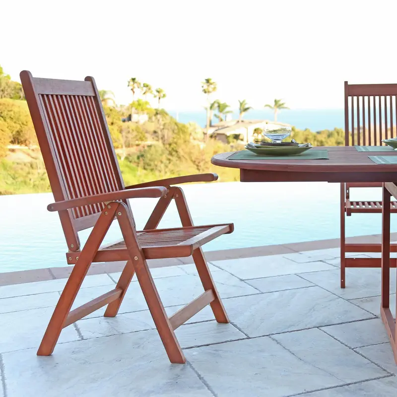 Brown Outdoor Reclining Chair By Homeroots