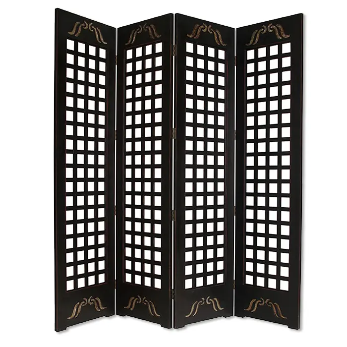 Brown Wood Omega Screen By Homeroots