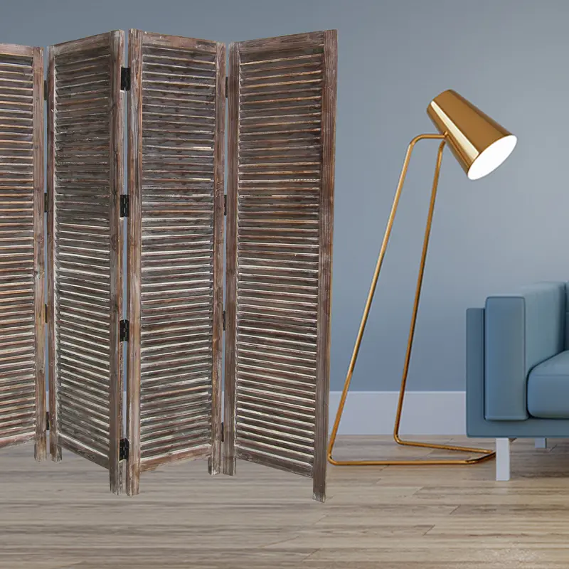 Brown Wood Screen By Homeroots - 274748