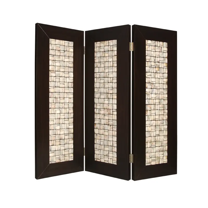 Brown Wood Screen By Homeroots - 277097
