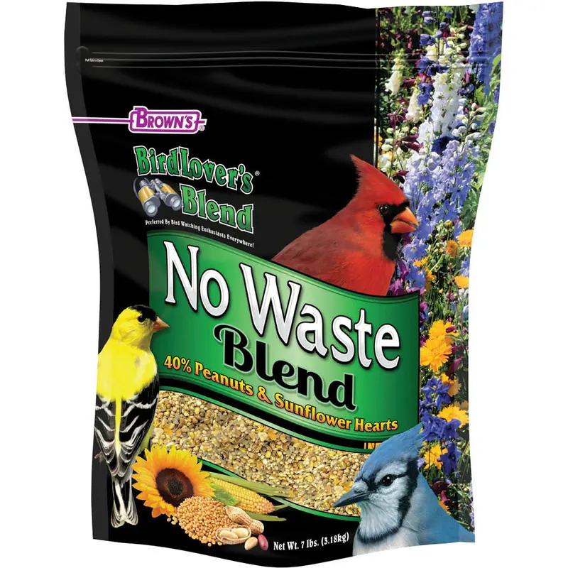 Brown’s Bird Lover’s Blend No Waste Wild Bird Food 7 lb