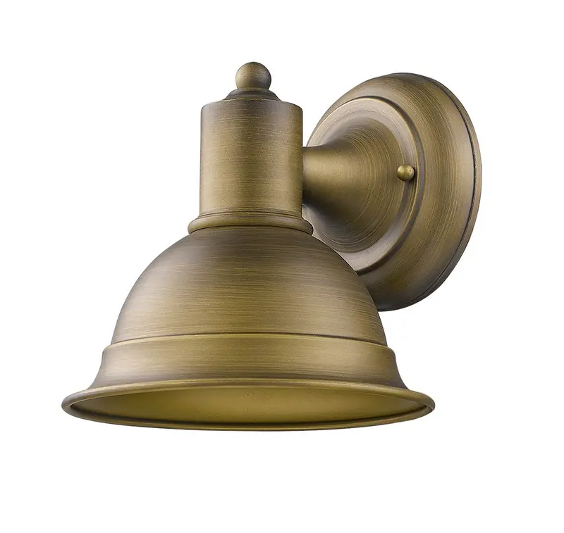 Brushed Gold Aluminum Wall Sconce By Homeroots