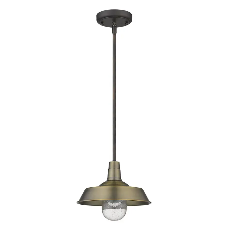 Brushed Gold Shallow Plate Adjustable Pendant Light By Homeroots