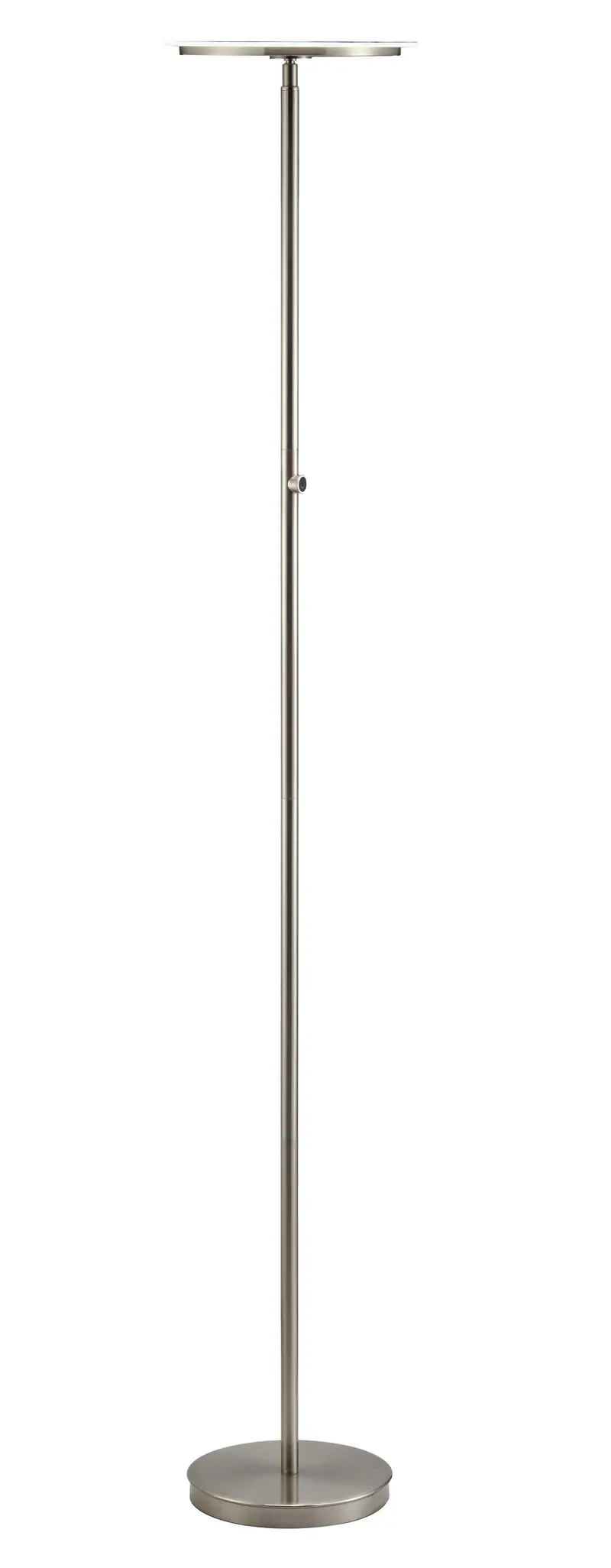 Brushed Nickel Adjustable Touch LED Floor Lamp By Homeroots