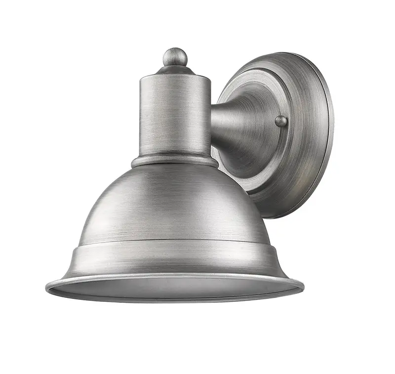 Brushed Silver Aluminum Wall Sconce By Homeroots