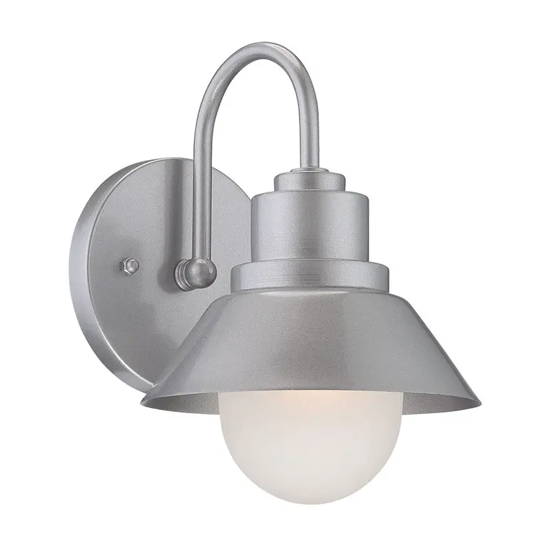 Brushed Silver Lamp Shade Wall Light By Homeroots
