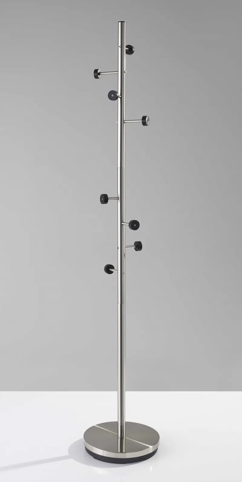 Brushed Steel Brushed Steel Coat Rack By Homeroots - 372942