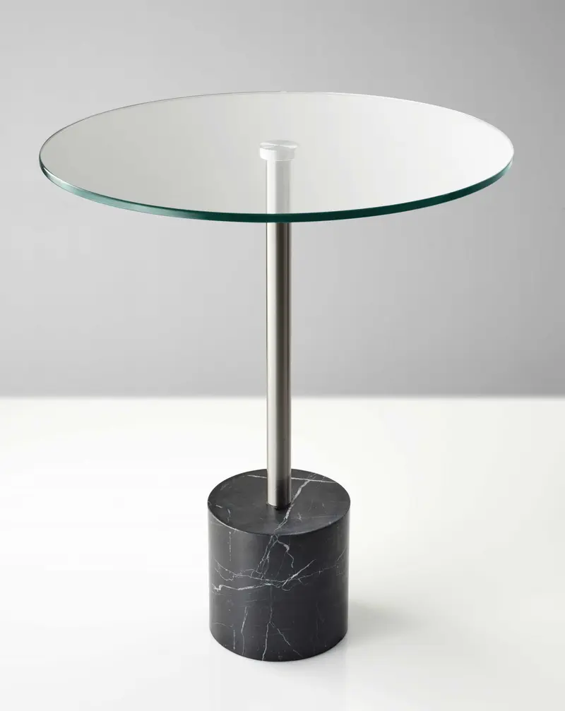 Brushed Steel End Table By Homeroots