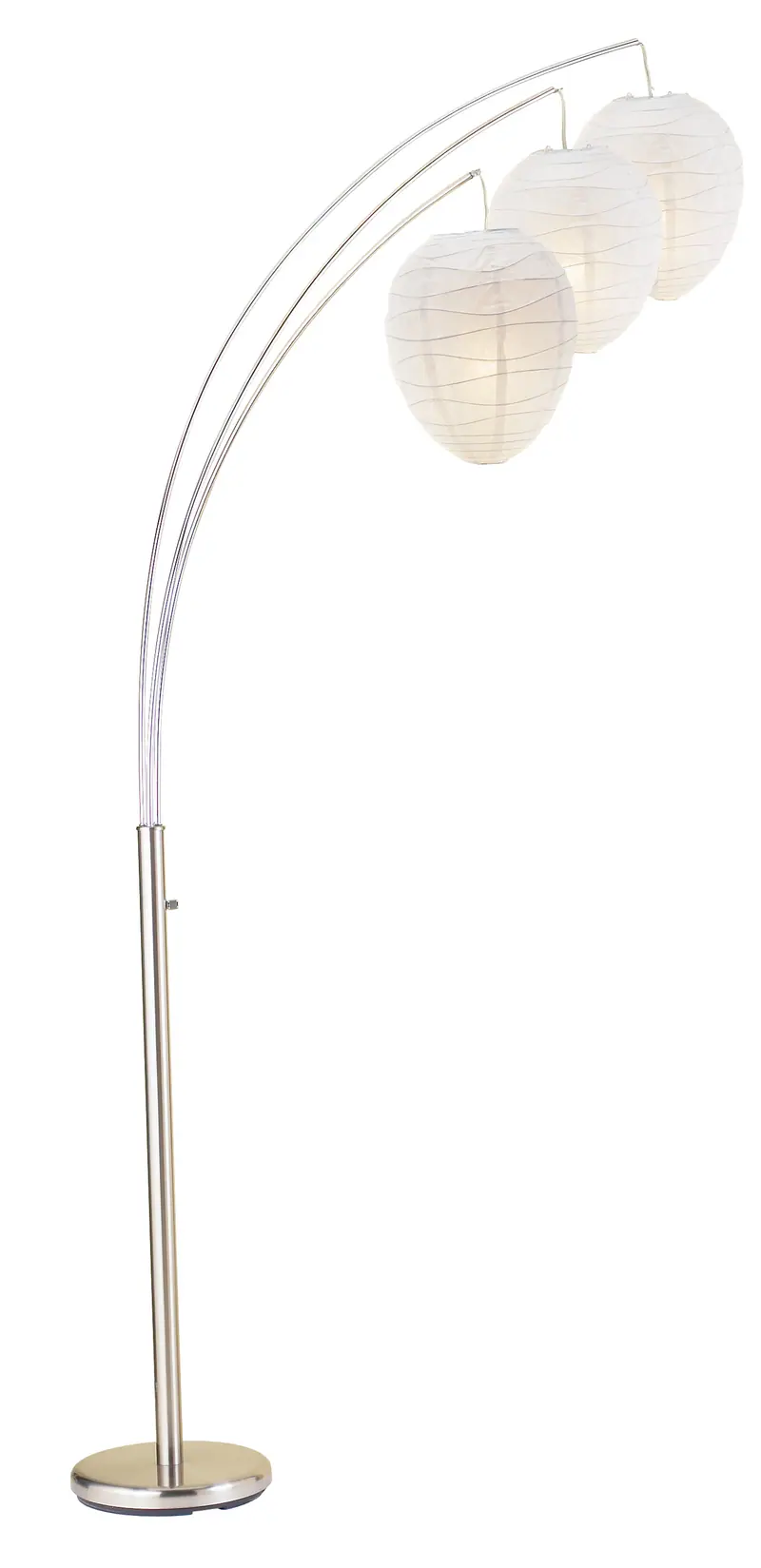 Brushed steel Metal Arc Lamp By Homeroots