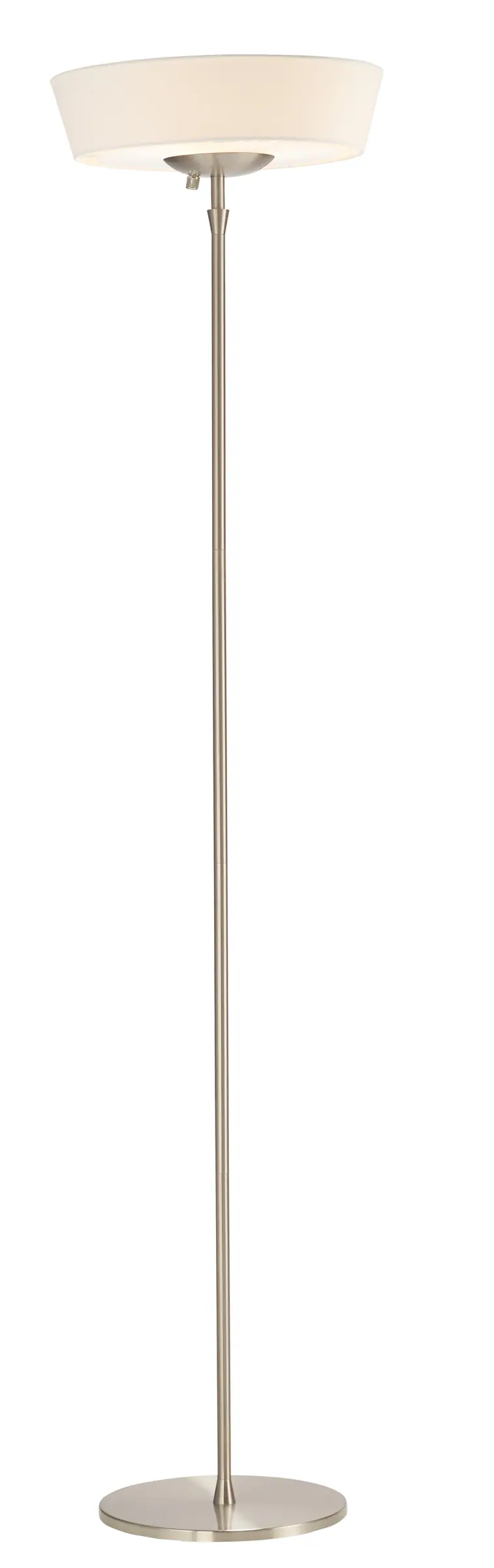 Brushed steel Metal W Torchiere By Homeroots - 372752