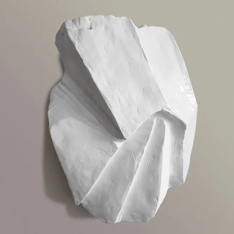 Brutalist Wall Art, White (additional freight charges required) By Gold Leaf