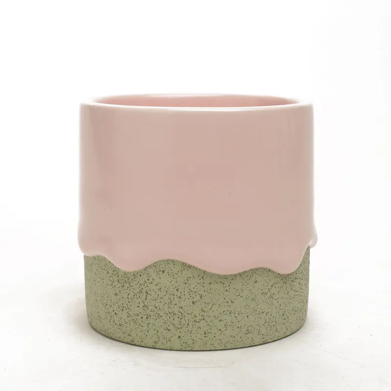 Bubblegum / Avocado Squat Cylinder (Drainage Hole)