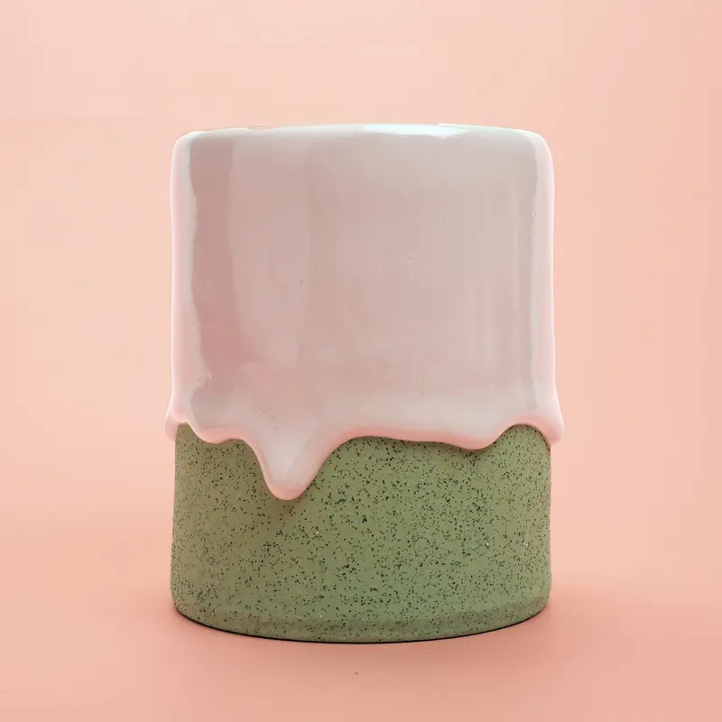 Bubblegum / Avocado Vase
