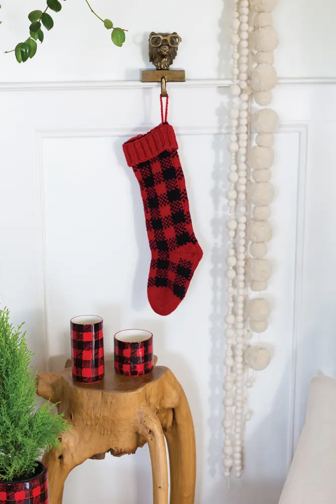 Buffalo Check Stocking Set of 2 By Accent Decor