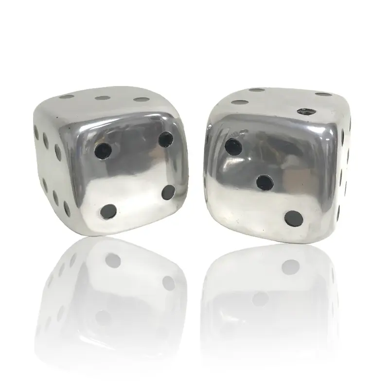Buffed Decorative Dice Set of By Homeroots