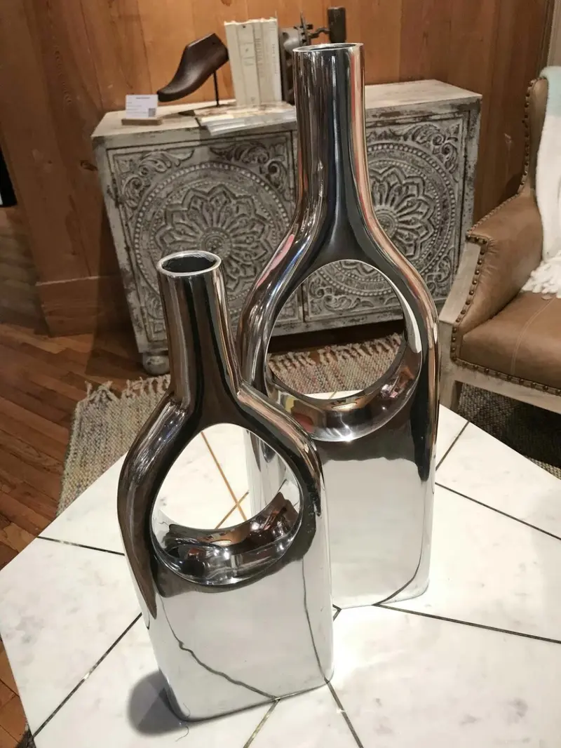 Buffed View Thru Vases Set of  By Homeroots