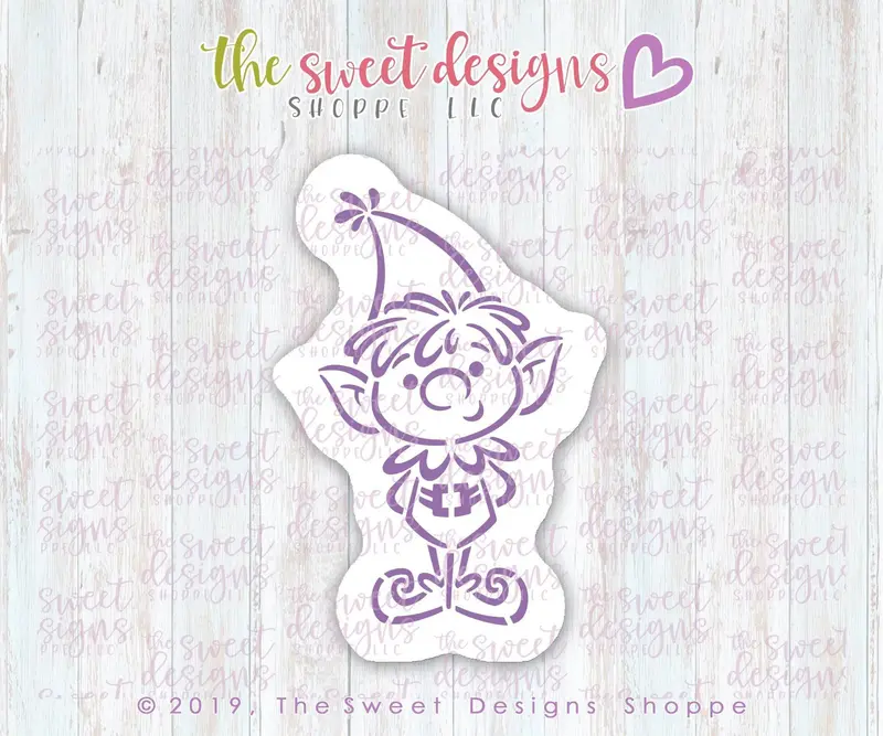 Bundle - PYOC Elf Boy - Cookie Cutter & Stencil