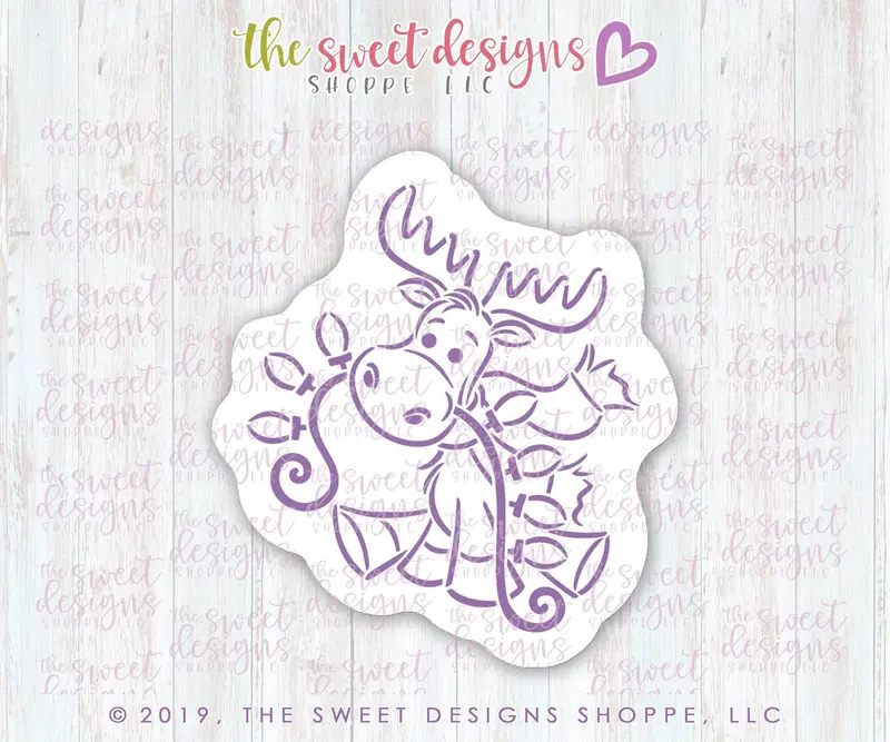 Bundle - PYOC Moose - Cookie Cutter & Stencil
