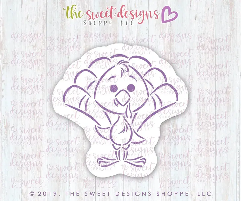 Bundle - PYOC Turkey - Cookie Cutter & Stencil