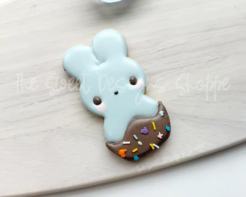 Bunny Dipped in Chocolate - Cookie Cutter
