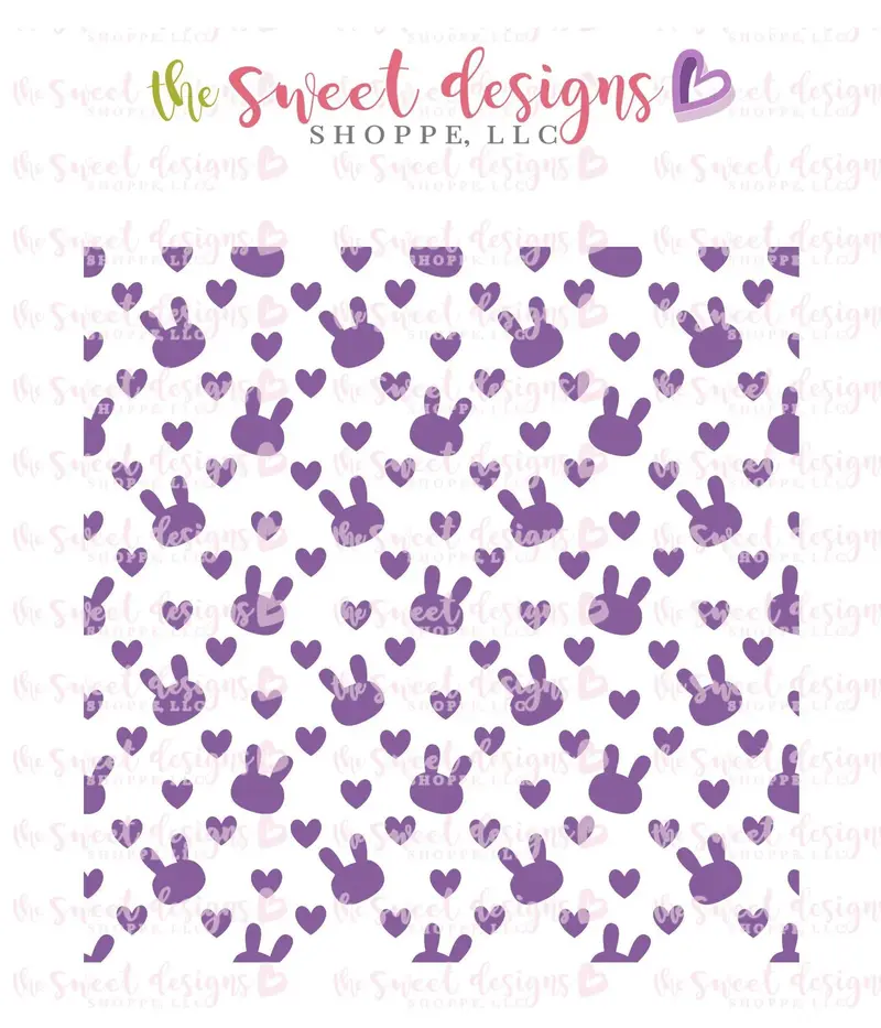 Bunny Love Stencil