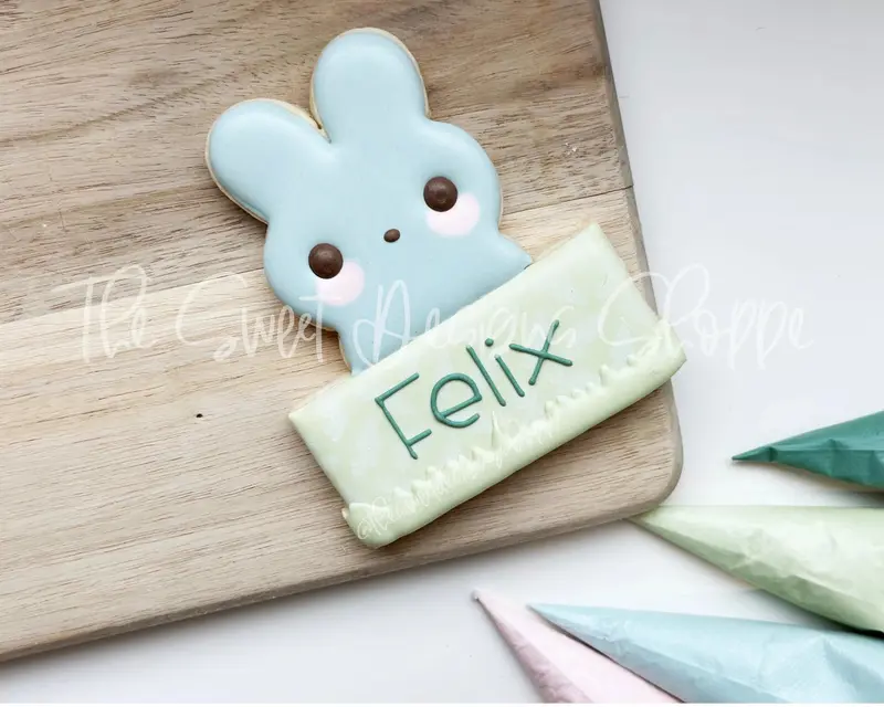 Bunny Marshmallow Plaque - Cookie Cutter