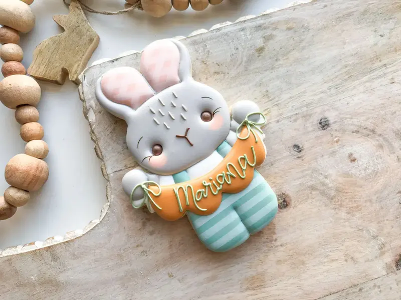 Bunny with Bunting - Cookie Cutter
