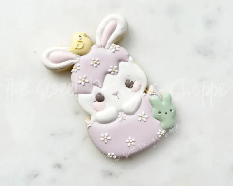 Bunny with Marshmallows- Cookie Cutter