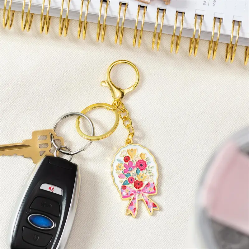 Bursting Blossoms Bows Keychain, Display