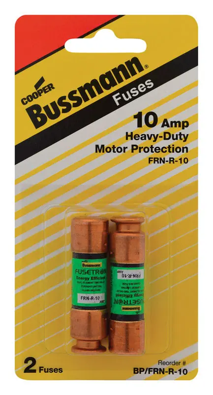Bussmann 10 amps Dual Element Time Delay Fuse 2 pk - Open Box
