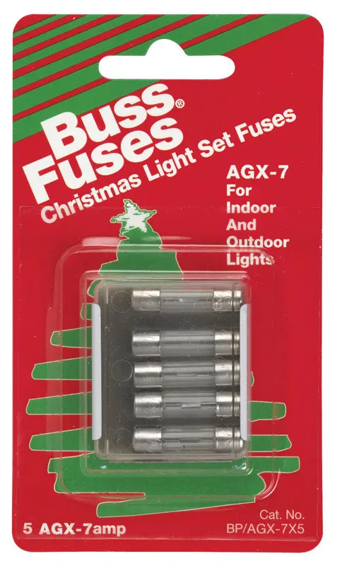 Bussmann 7 amps Fast Acting Fuse 5 pk - Open Box
